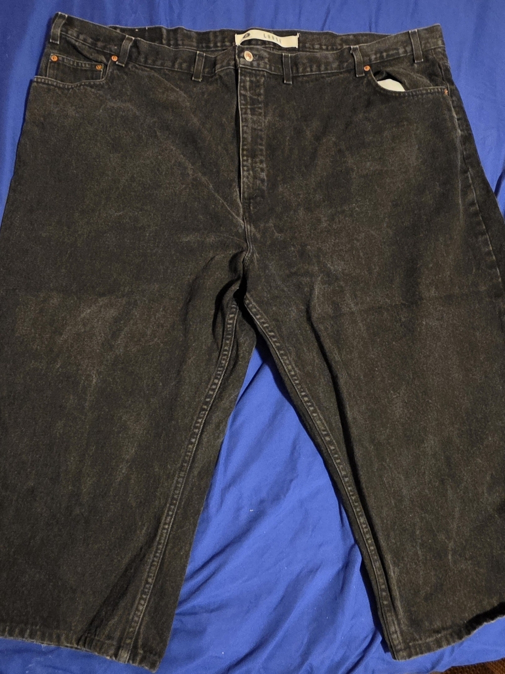 54 x 28 Arizona Jean Co Big Men's Big Regular Black Jeans.